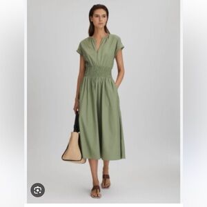 Reiss Sage Green Dress